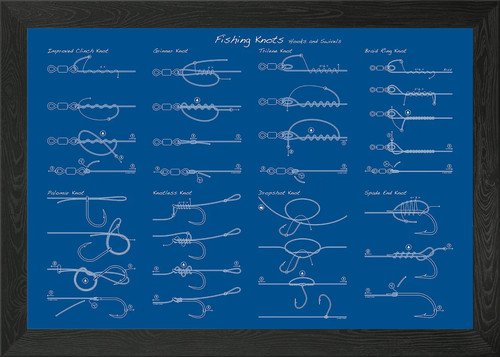 Fishing knots framed - wall, art