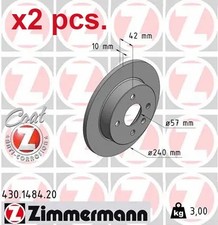 X2 PCS REAR BRAKE DISC ROTOS