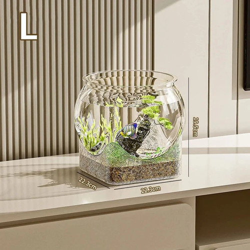 Transparent round fish - transparent, bowl