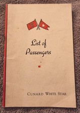 1935 M.V. Georgic Cunard white