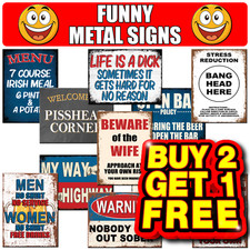 Funny metal signs - metal,