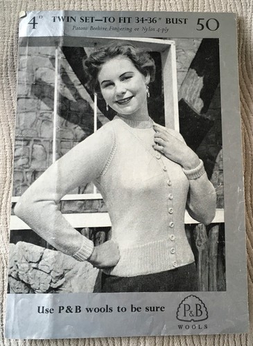 Vintage patons knitting - vintage,