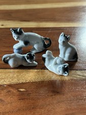 Vintage ceramic cat figurines