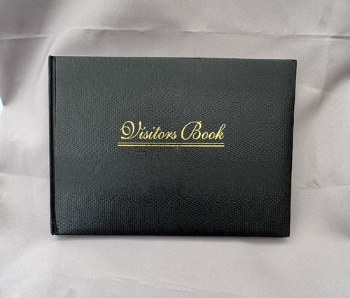 Black visitor book high - visitor,