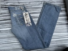 New Stunning Ladies Victoria Beckham Rock & Republic Diamonted Jeans Crown 28