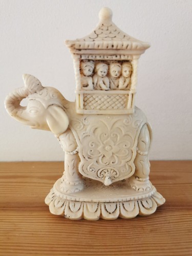 Elephant with howdah ornament - elephant,