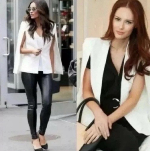 Zara white blazer cape - zara,