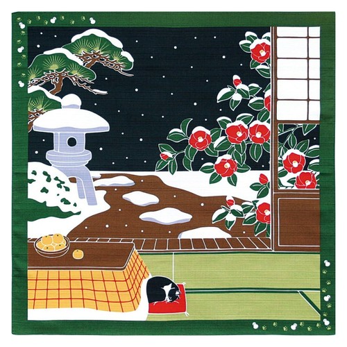 Japanese cotton furoshiki - japanese,