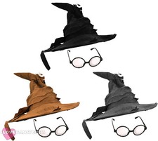 WIZARD HAT AND ROUND GLASSES