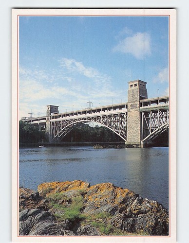 Postcard britannia bridge - postcard,