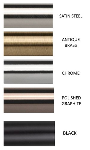 Metal curtain pole replacement - metal,