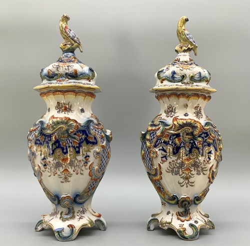 Pair french antique - antique, faience