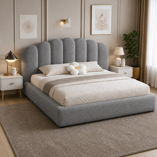 Teddy fabric bed frame - teddy,