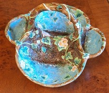 Victorian George Jones Large Majolica Strawberry Server Basket 1880s  Immaculate