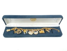 Elvis Presley Showstopper 24ct Gold Plated Charm Bracelet by Bradford Exchange