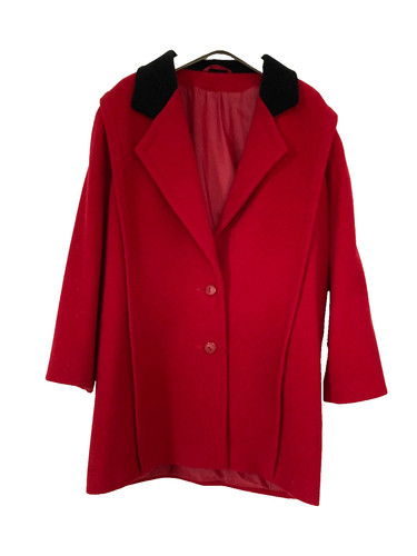 Women red pure woollen - pure,