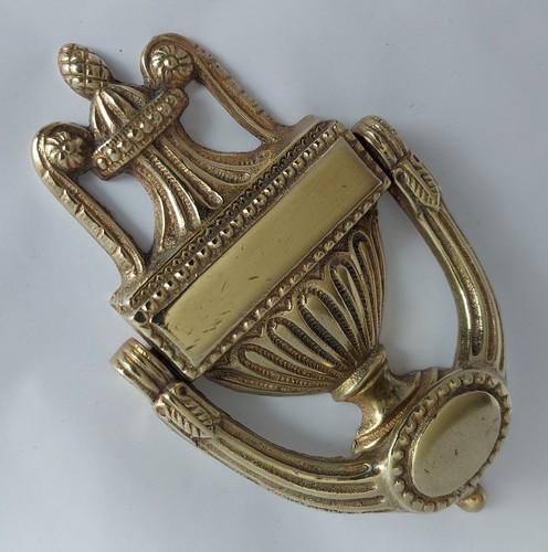 Victorian brass door knocker - victorian,