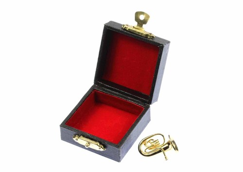 Tuba brooch pin - brooch, +box