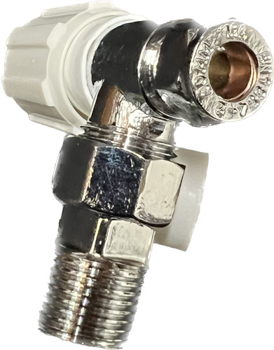 True 10mm angle radiator valve - 10mm,