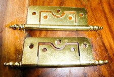 Brass finial hinges cabinet