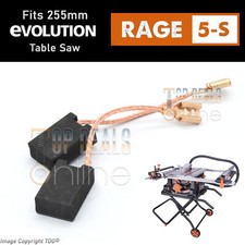 Evolution RAGE 5-S & R255PTS Carbon Brushes for 255mm Table Saw 1500W