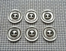 6 x Silver Pewter Tone Metal 2