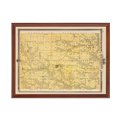 Old map jefferson - map, county