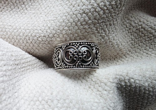 Sterling silver large handmade - silver,