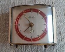 Vintage German Travel Alarm Clock Kienzle 7 Jewels In Working Order 