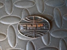 VW Volkswagen Beete Type 1 Cal Look EMPI GT Globe Emblem Badge Black and Chrome