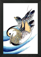 Mandarin Ducks Framed Wall Art