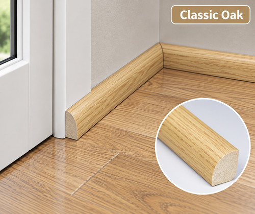 Upvc quadrant trim 14mm - x, 1m