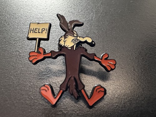 Wile coyote enamel pin - wile,