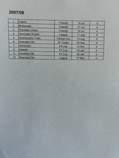 Millwall away programmes 2007/08