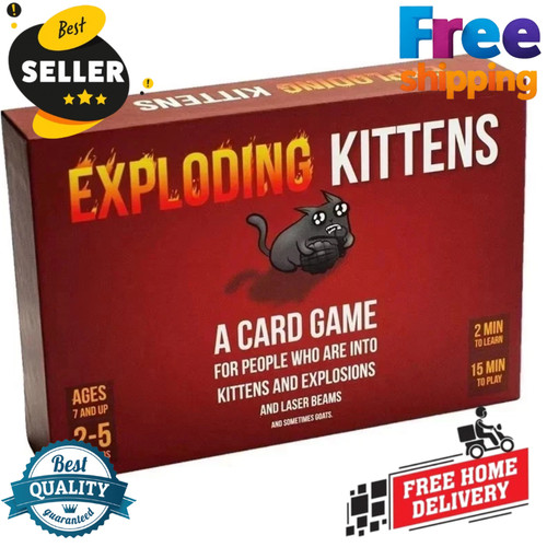 New exploding kittens card - new,