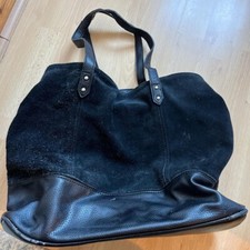 deena ozzy black half suede