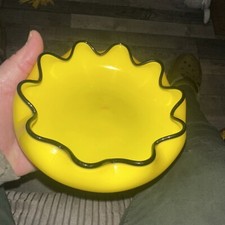 Loetz Yellow Tango Art Glass