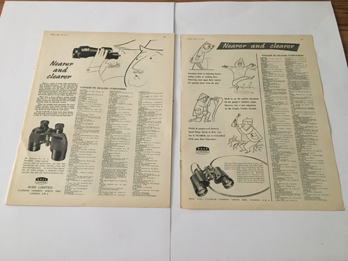 Ross binoculars lot 2 - of,
