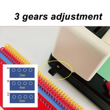 Spiral Coil Binding Machine Humanized Handle Round Hole Punch Wire Binder M SG