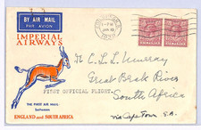 GB KGV Air Mail 1932 Cover