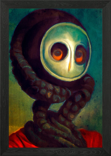 Owls and tentacles framed - and, no