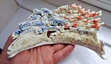 OXSHOTT ART POTTERY SCOTTISH HIGHLANDS SCHOOL  SALMON ROSEMARY WREN SCULPTURE