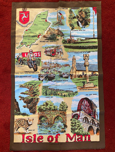 Isle man souvenir printed - of,