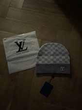 Louis Vuitton Grey Beanie LV