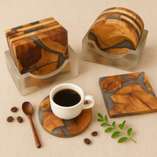 Wooden Coasters | Resin Epoxy