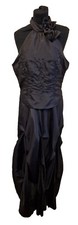 Cherlone Black Embellished Halter Neck Prom Dress,Size UK 12, EU 40, US 8.