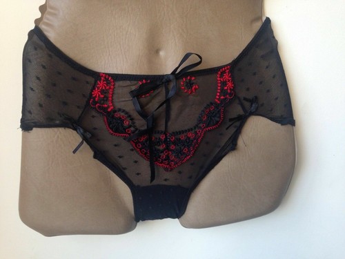 Sexy black sheer red lace - sexy,