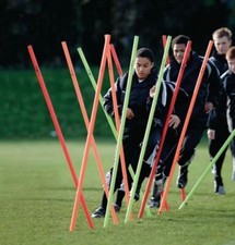 Precision Training Agility Boundary Poles, equipment for all sports, set of 12