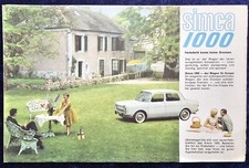 Simca 1000, Original Brochure