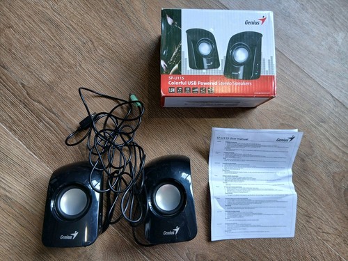Stereo desktop speakers genuis - stereo,